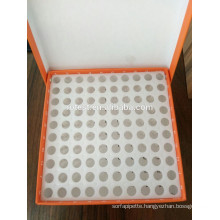 100 well cryovial tube box for 0.5ml centrifuge tubes